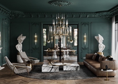 Thiết kế nội thất biệt thự tân cổ điển cao cấp sang trọng và chuẩn phong cách châu Âu