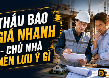 Những rủi ro cần lưu ý cho chủ nhà khi nhà thầu báo giá nhanh 