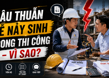Vì sao những mâu thuẫn dễ này sinh trong thời gian đầu thi công?