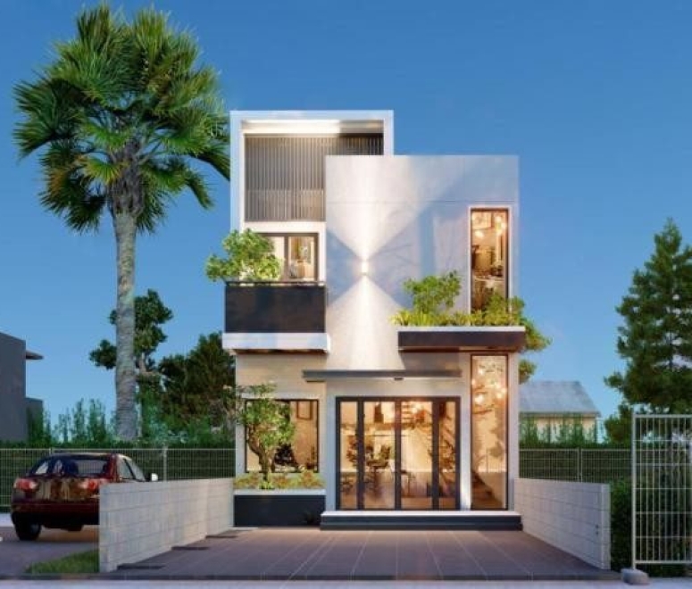 THI CÔNG TRỌN GÓI KIẾN TRÚC VÀ NỘI THẤT NHÀ PHỐ 5 TÁNG 1 TUM