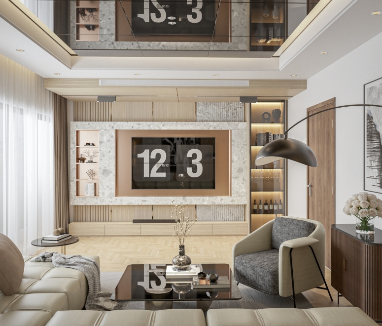 THI CÔNG  CẢI TẠO NỘI THẤT CĂN SHOPHOUSE ANH NGÔ QUANG MINH – HIỆN ĐẠI, TIỆN NGHI TẠI OCEAN PARK